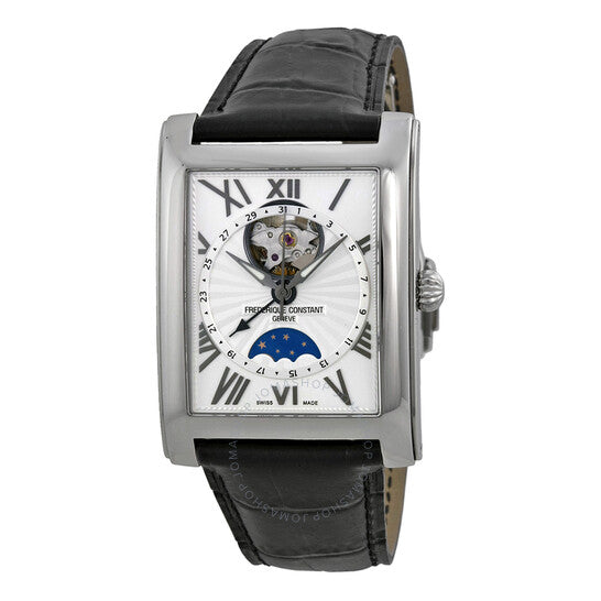 Frederique Constant, Carree Steel Moon Indicator Men's Watch