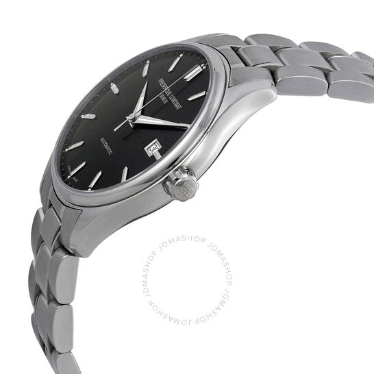 Frederique Constant, Classic Black Dial Stainless Steel Men's Watch