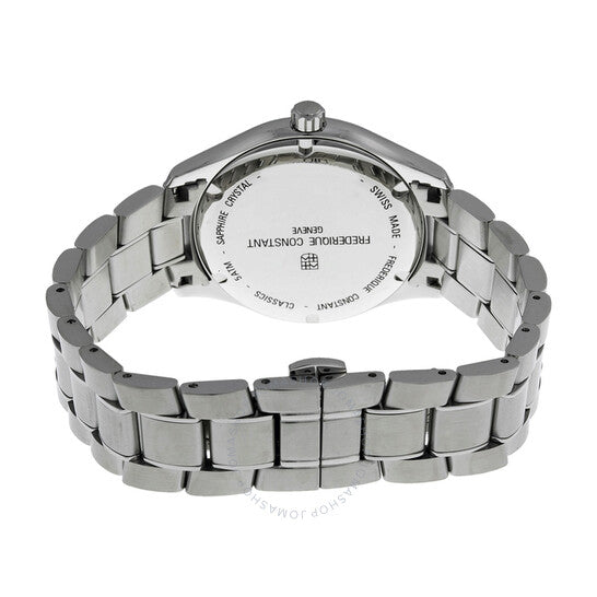 Frederique Constant, Classic Black Dial Stainless Steel Men's Watch