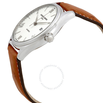 Frederique Constant, Classic Silver Dial Tan Leather Men's Watch