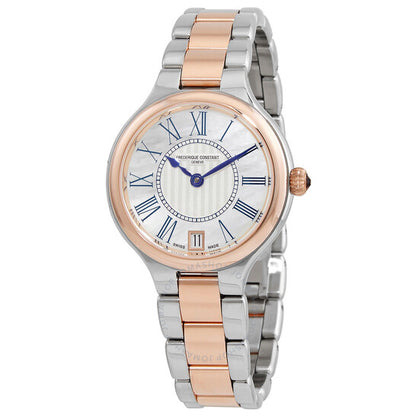 Frederique Constant, Classic Silver Dial Two-toned Ladies Watch