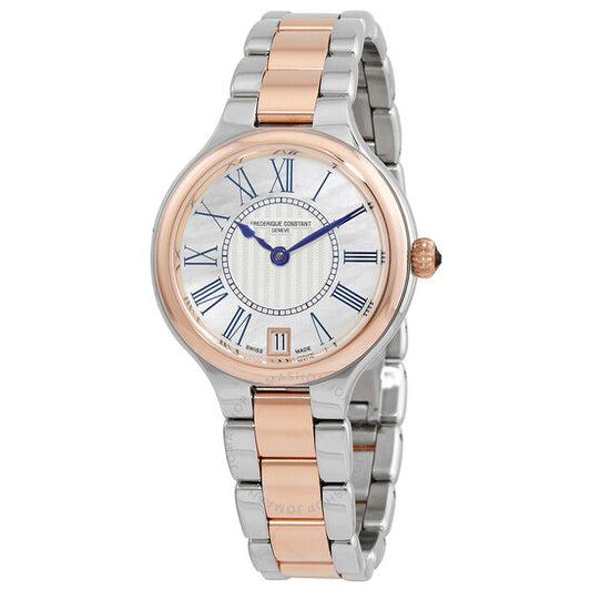Frederique Constant, Classic Silver Dial Two-toned Ladies Watch