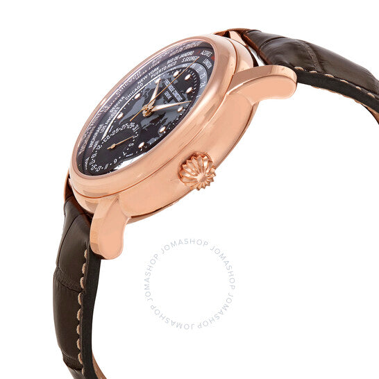 Frederique Constant, Classic Wolrdtimer Automatic Dark Grey Dial Men's Watch