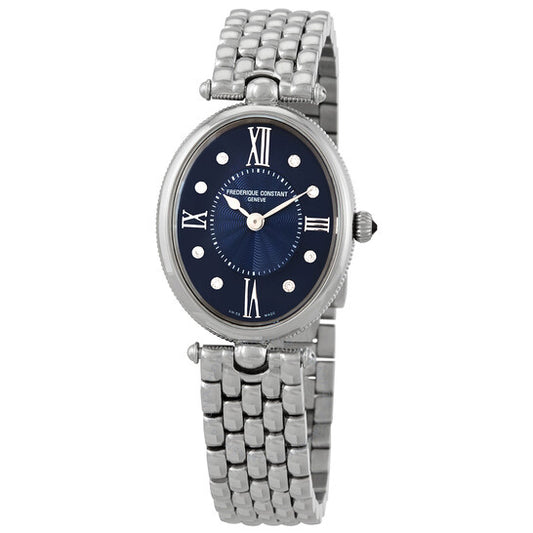 Frederique Constant, Classics Art Deco Quartz Blue Dial Ladies Watch
