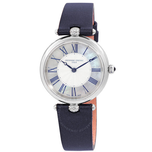 Frederique Constant, Classics Art Deco Quartz White Mother of Pearl Dial Ladies Watch