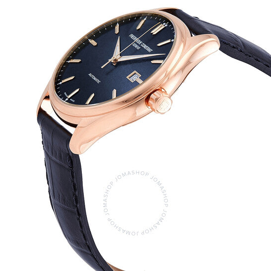 ساعة فريدريك كونستانت الكلاسيكية الأوتوماتيكية للرجال بمينا أزرق