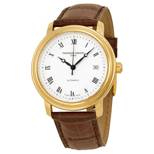 Frederique Constant, Classics Automatic Silver Dial Gold-plated Men's Watch 303MC3P5