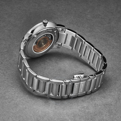 ساعة فريدريك كونستانت الكلاسيكية الأوتوماتيكية للرجال بمينا فضي