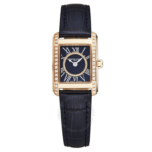 Frederique Constant, Classics Carree Quartz Blue Dial Ladies Watch