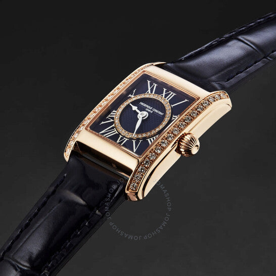 Frederique Constant, Classics Carree Quartz Blue Dial Ladies Watch
