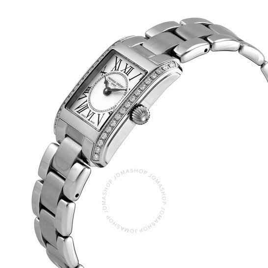 Frederique Constant, Classics Carree Quartz Diamond White Dial Ladies Watch