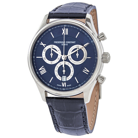 Frederique Constant, Classics Chronograph Quartz Blue Dial Men's Watch