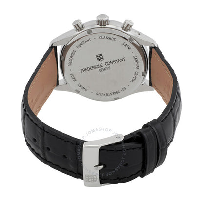 ساعة فريدريك كونستانت الكلاسيكية كرونوغراف كوارتز بمينا رمادي للرجال
