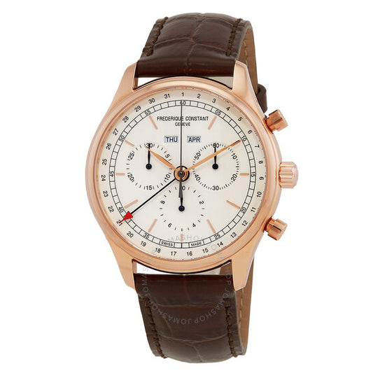 Frederique Constant, Classics Chronograph Quartz White Dial Men's Watch