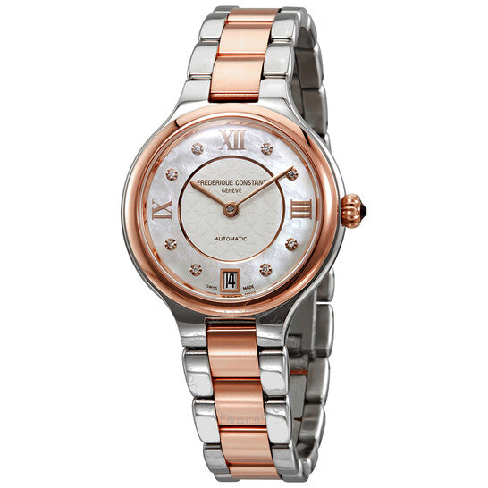 Frederique Constant, Classics Delight Automatic MOP Diamond Ladies Watch 306WHD3ER2B