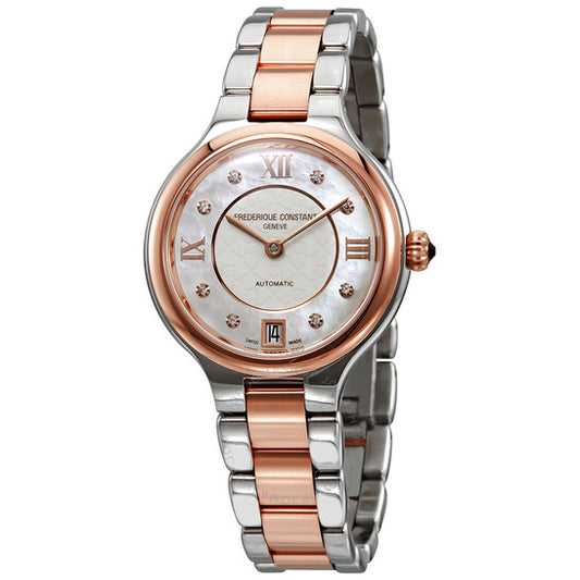 Frederique Constant, Classics Delight Automatic MOP Diamond Ladies Watch 306WHD3ER2B
