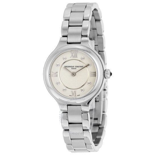 Frederique Constant, Classics Delight Silver Diamond Stainless Steel Ladies Watch