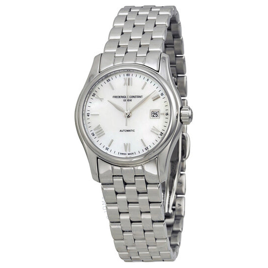 Frederique Constant, Classics Automatic Mother of Pearl Dial Steel Ladies Watch