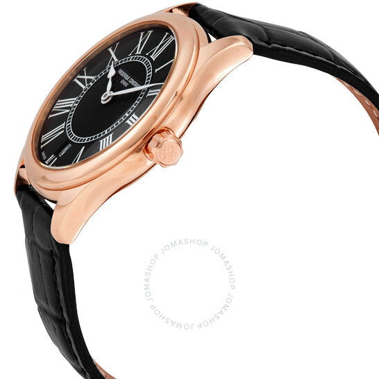 Frederique Constant, Classics Quartz Black Dial 36 mm Watch