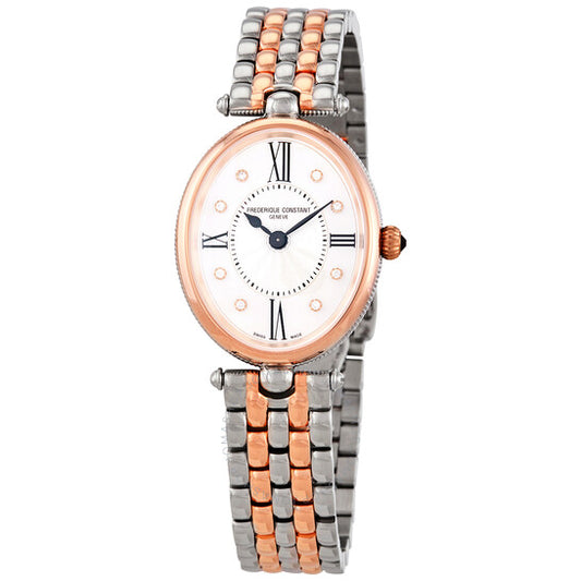 Frederique Constant, Classics Quartz Diamond White Dial Ladies Watch