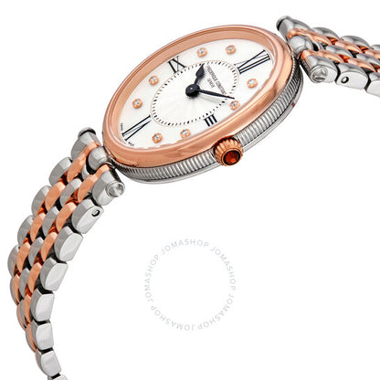 Frederique Constant, Classics Quartz Diamond White Dial Ladies Watch