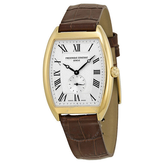 ساعة فريدريك كونستانت الكلاسيكية للسيدات بمينا فضي