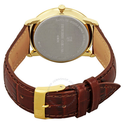 Frederique Constant, Classics Slim Line Silver Dial Men's Watch 245M5S5