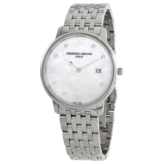 Frederique Constant, Classics Slimline Quartz Diamond Ladies Watch