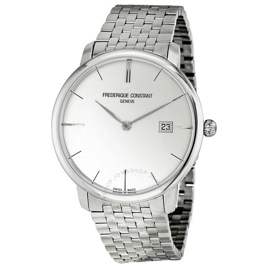 Frederique Constant, Automatic Curved Index Silver Dial Men's Watch