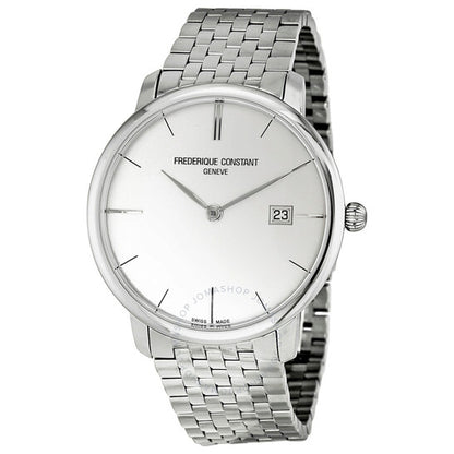 Frederique Constant, Automatic Curved Index Silver Dial Men's Watch