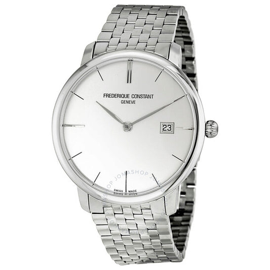 Frederique Constant, Automatic Curved Index Silver Dial Men's Watch