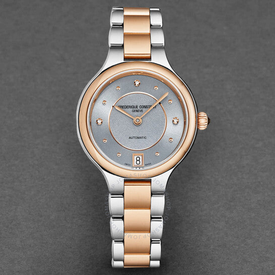 Frederique Constant, Delight Automatic Diamond Blue Dial Ladies Watch