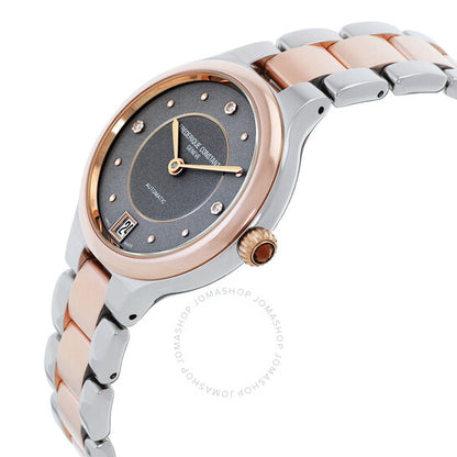 Frederique Constant, Delight Automatic Diamond Grey Dial Ladies Watch