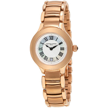 ساعة فريدريك كونستانت ديلايت النسائية بمينا من عرق اللؤلؤ