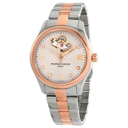 Frederique Constant, Double Heart Beat Automatic Diamond Ladies Watch