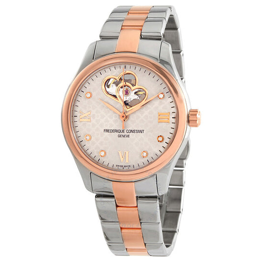 Frederique Constant, Double Heart Beat Automatic Diamond Ladies Watch