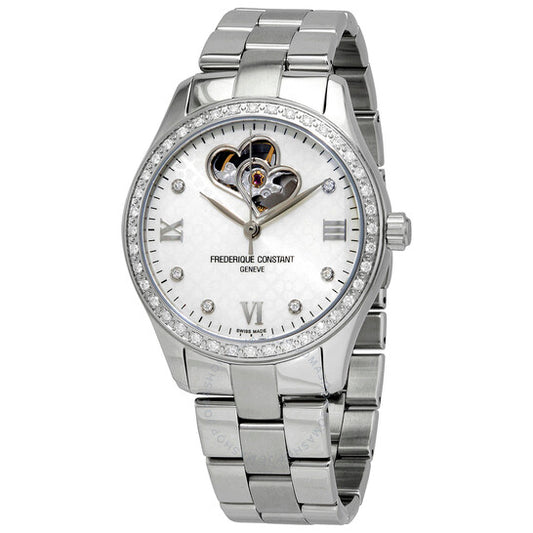 Frederique Constant, Double Heart Beat Automatic Diamond Ladies Watch