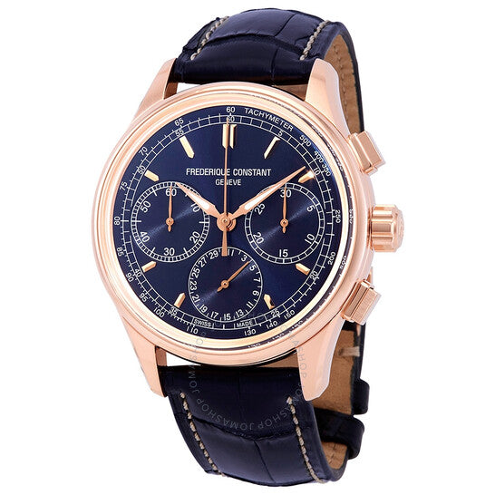Frederique Constant, Flyback Chronograph Manufacture Automatic Men's Rose Gold Watch