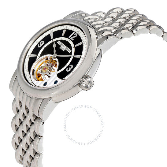 Frederique Constant, Heart Beat Black and Silver Dial Men's Watch