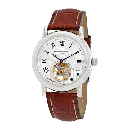Frederique Constant, Heart Beat Classics Silver Dial Men's Leather Watch
