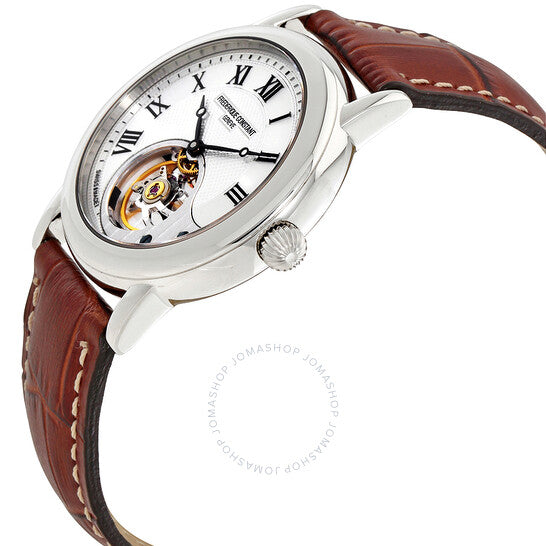 Frederique Constant, Heart Beat Classics Silver Dial Men's Leather Watch