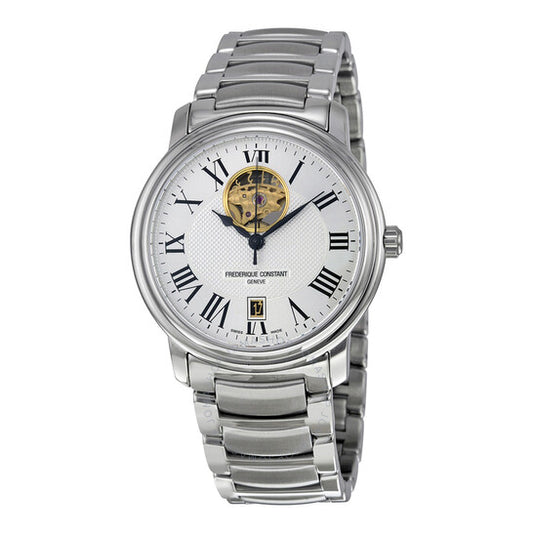 ساعة فريدريك كونستانت، هارت بيت فضية اللون للرجال من الفولاذ المقاوم للصدأ