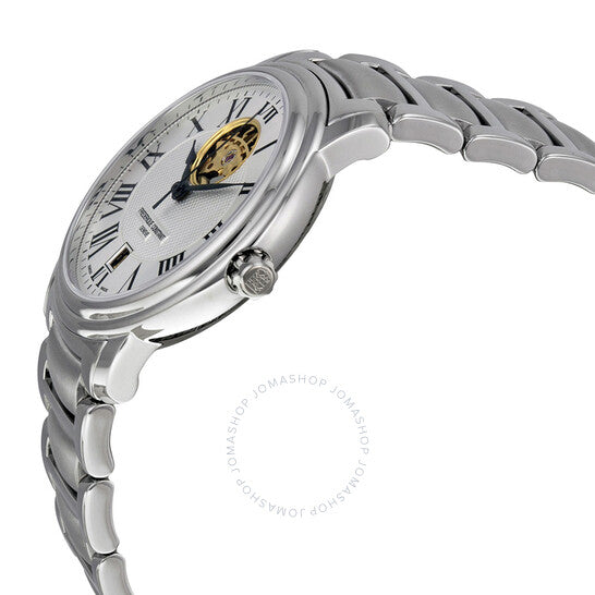 Frederique Constant, Heart Beat Silver Guilloche Stainless Steel Men's Watch