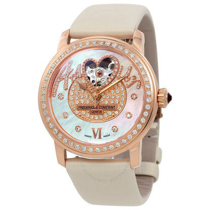 Frederique Constant, Heart Cut-Out Diamond Dial Automatic Ladies Watch