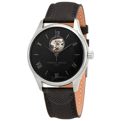 Frederique Constant, Heartbeat Automatic Black Dial Men's Watch