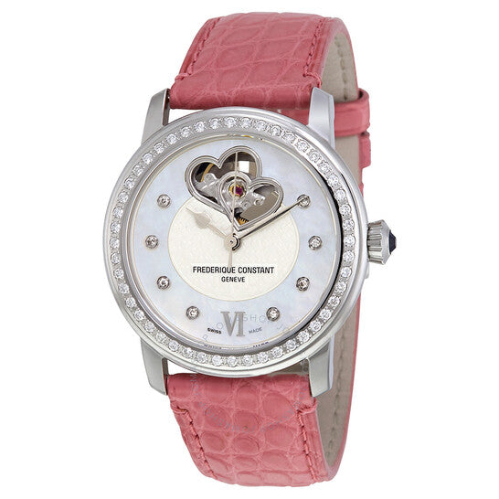 Frederique Constant, Heartbeat Automatic Diamond Dial Ladies Watch