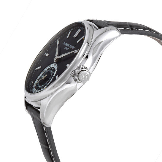Frederique Constant, Horological Quartz Black Dial Men's Smart Watch