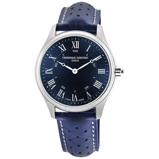 Frederique Constant, Horological Quartz Blue Dial Men's Smart Watch