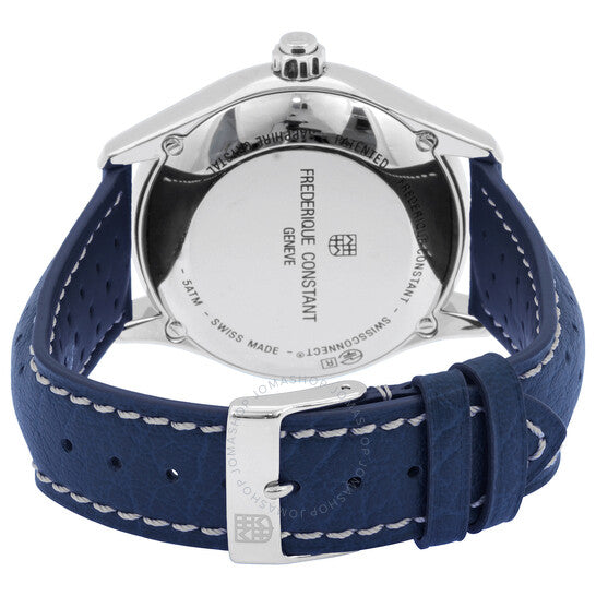 Frederique Constant, Horological Quartz Blue Dial Men's Smart Watch
