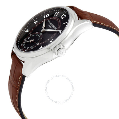 Frederique Constant, Horological Quartz Brown Leather Men's Smart Watch